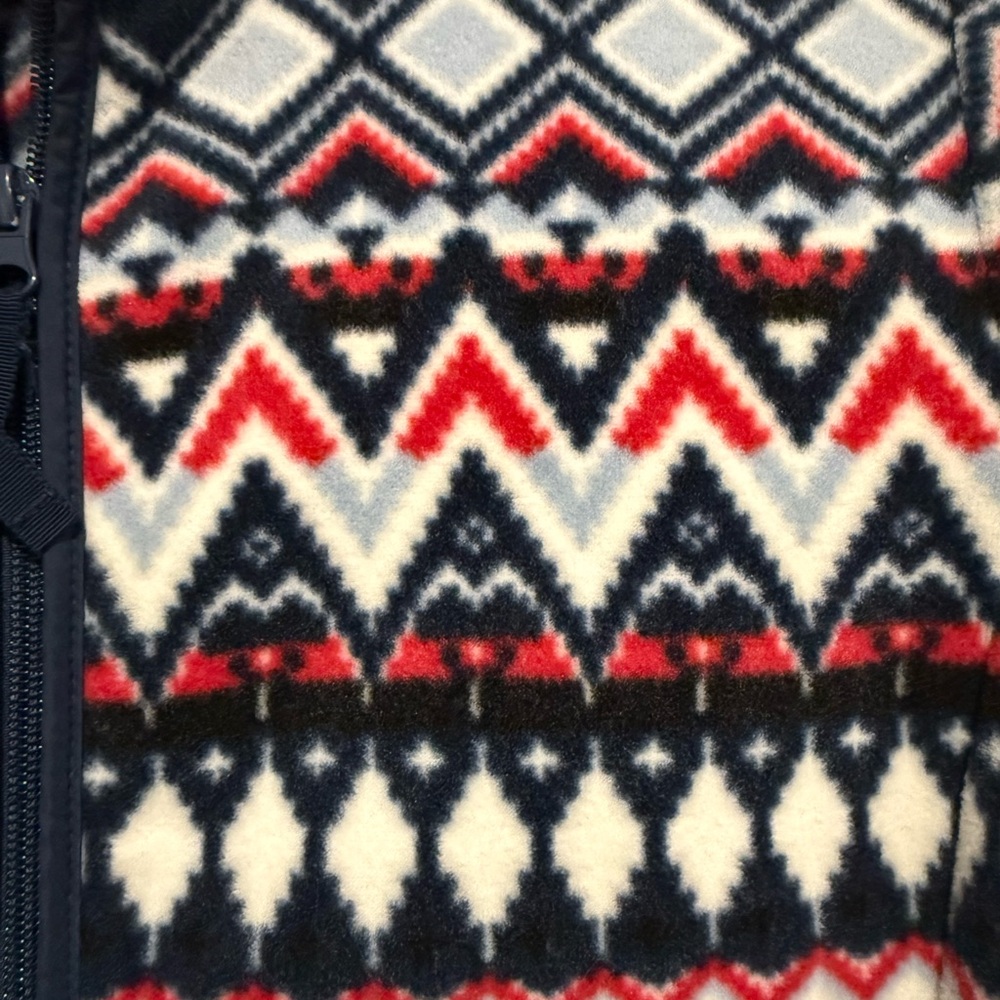 **Not for Sale**Talbots Multicolor Geometric Fleece Jacket - Picture 5 of 6